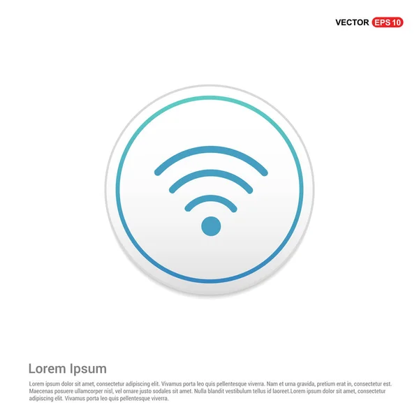 Ícone de sinal wifi — Vetor de Stock