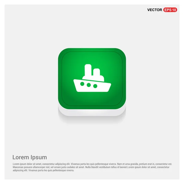 Barco icono del barco — Vector de stock