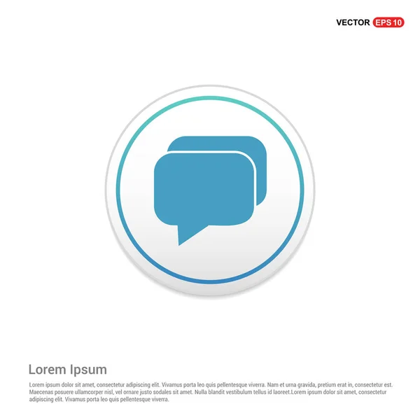 Chat Burbujas de voz icono — Vector de stock