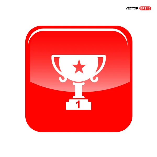 Golf trophy cup pictogram — Stockvector