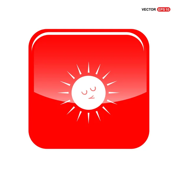 Weather sun icon — Stock Vector