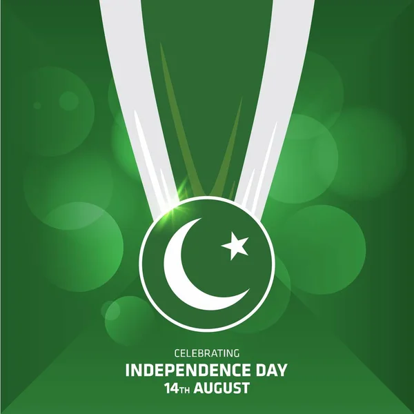 Pakistan Independence Day Card — Stockvector