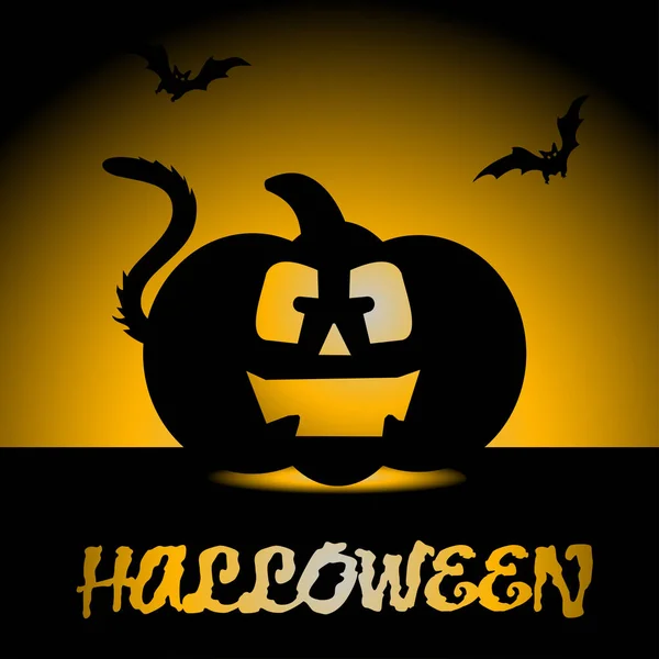 Halloween pompoen pictogram — Stockvector