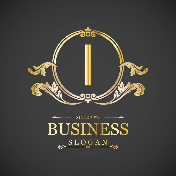 Golden business logotype-ikonen — Stock vektor