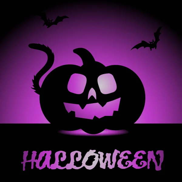 Halloween pompoen pictogram — Stockvector