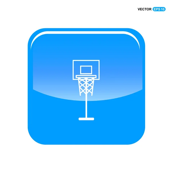Icona del campo da basket — Vettoriale Stock
