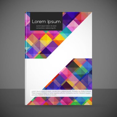 şık renkli kitap kapak şablonu