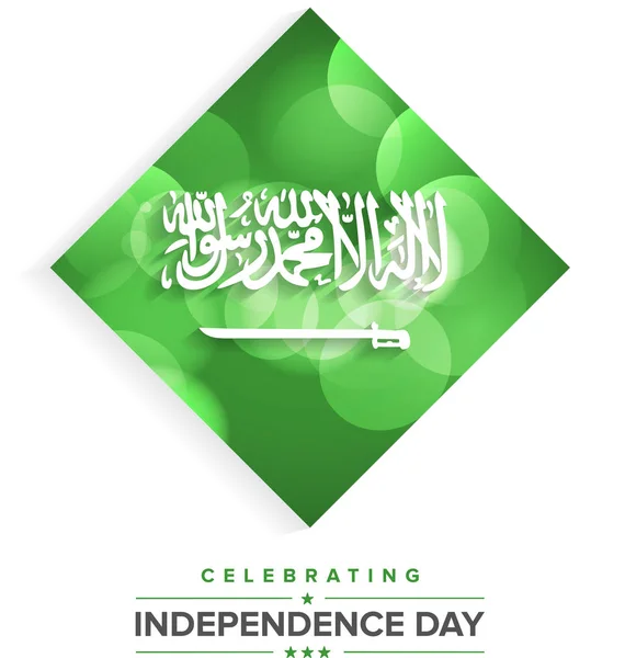 Dzień Niepodległości Arabia Saudyjska karty — Wektor stockowy