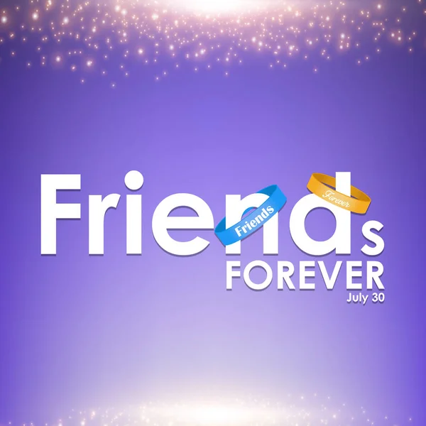 Φίλοι για πάντα κάρτα — Διανυσματικό Αρχείο
