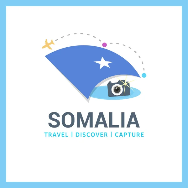 Somalia bandera nacional logo — Vector de stock