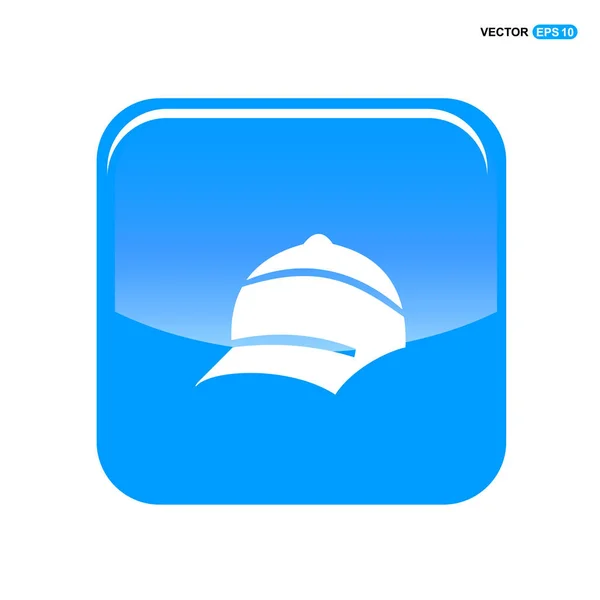 Icône de chapeau de cricket — Image vectorielle