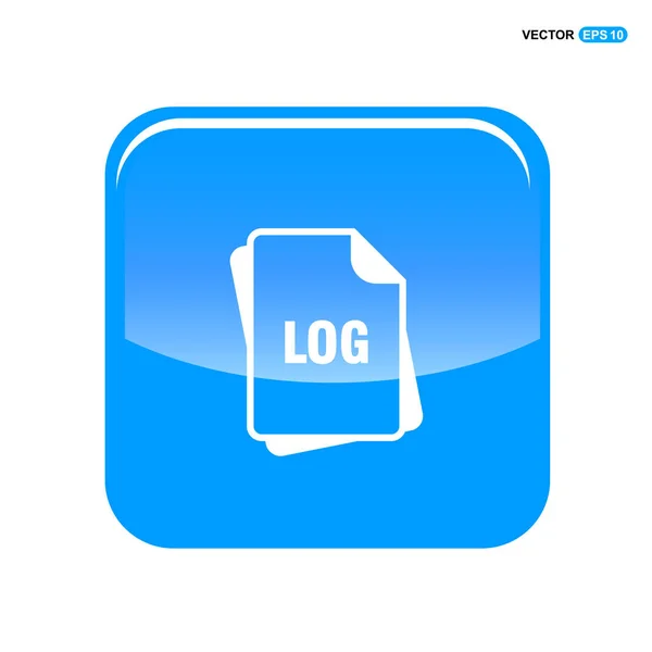 Log-Datei-Format-Symbol — Stockvektor