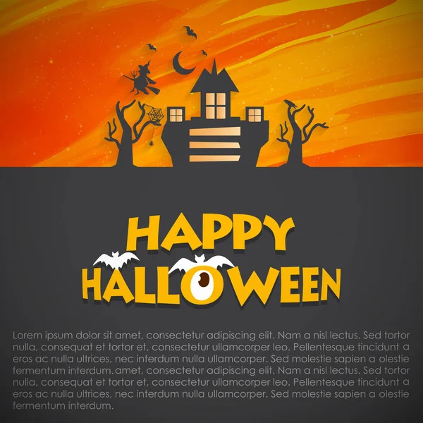 invitation on halloween party, greeting card