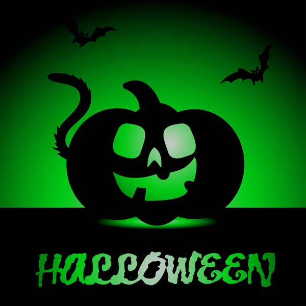 Halloween pompoen pictogram — Stockvector
