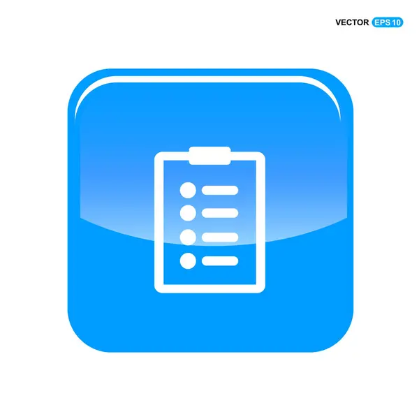 Clipboard ou ícone de lista de verificação —  Vetores de Stock