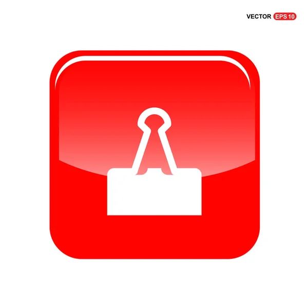 Clip de papel icono — Vector de stock