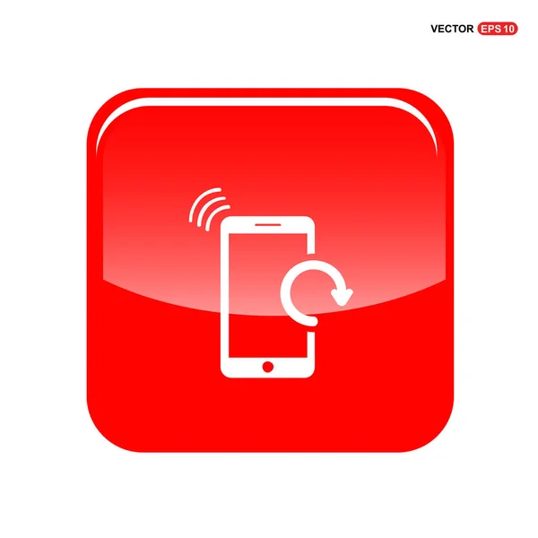 Modern smartphone-val wifi indítótárcsa ikon — Stock Vector