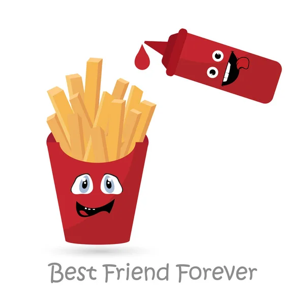 Καλύτερη κάρτα φίλος για πάντα — Διανυσματικό Αρχείο