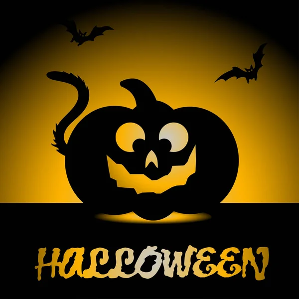 Halloween pompoen pictogram — Stockvector