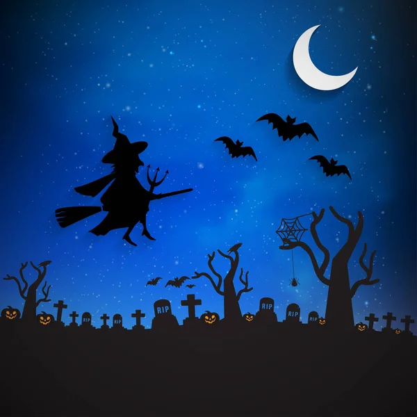 daveti üzerine Cadılar Bayramı partisi, tebrik kartı 