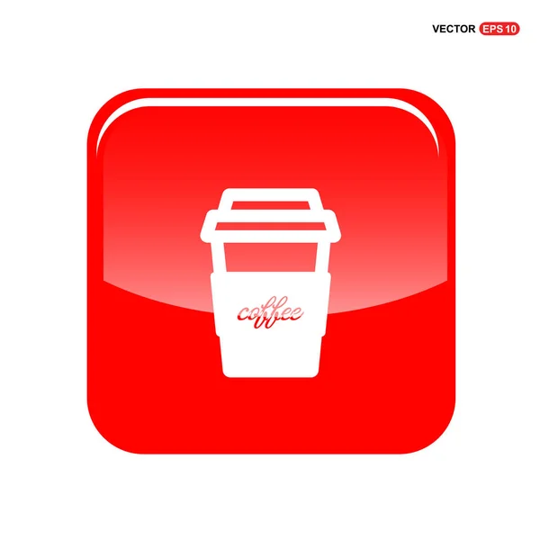 Icona tazza di caffè di carta — Vettoriale Stock