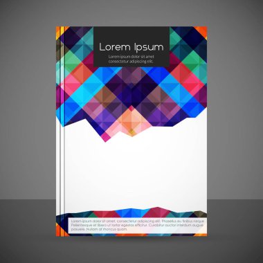 şık renkli kitap kapak şablonu