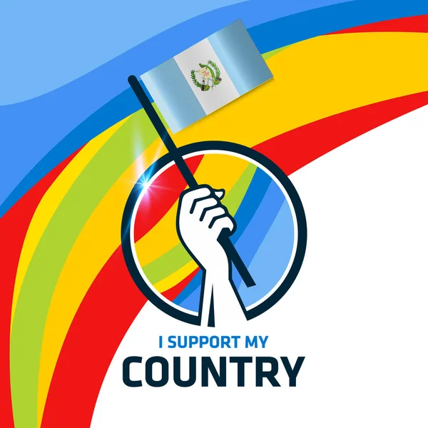 Guatemala nationale vlag logo — Stockvector