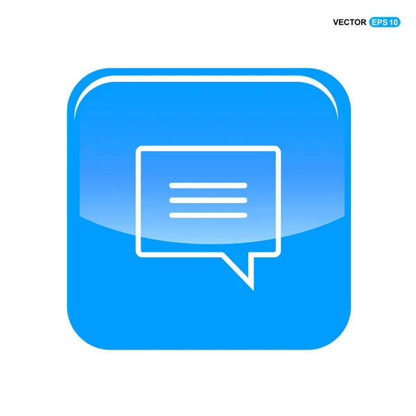 Chat beszéd buborék ikon — Stock Vector