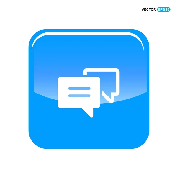 Chat beszéd buborékok ikon — Stock Vector