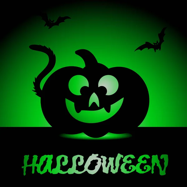 Halloween pompoen pictogram — Stockvector