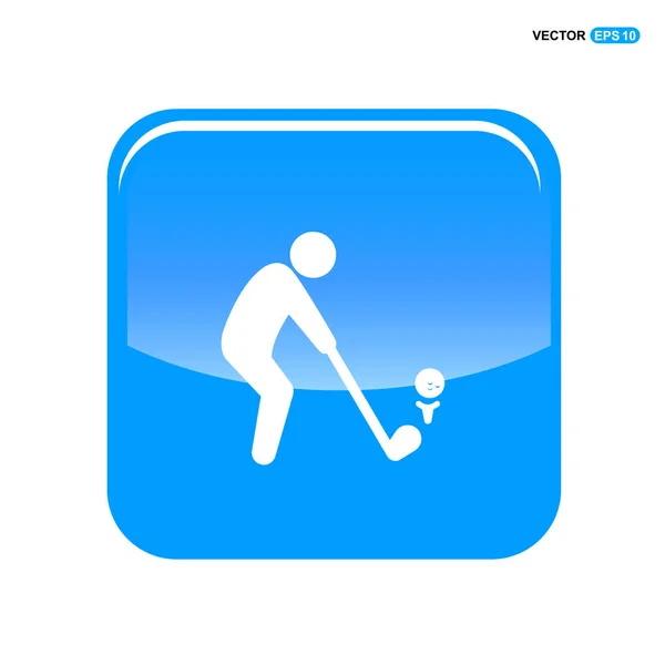 Golf-Ikone — Stockvektor