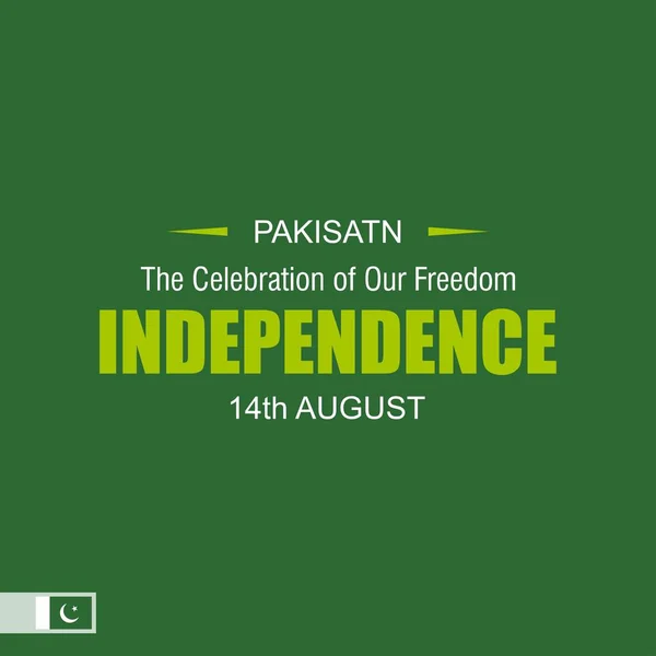 Karta dnia niepodległości Pakistanu — Wektor stockowy