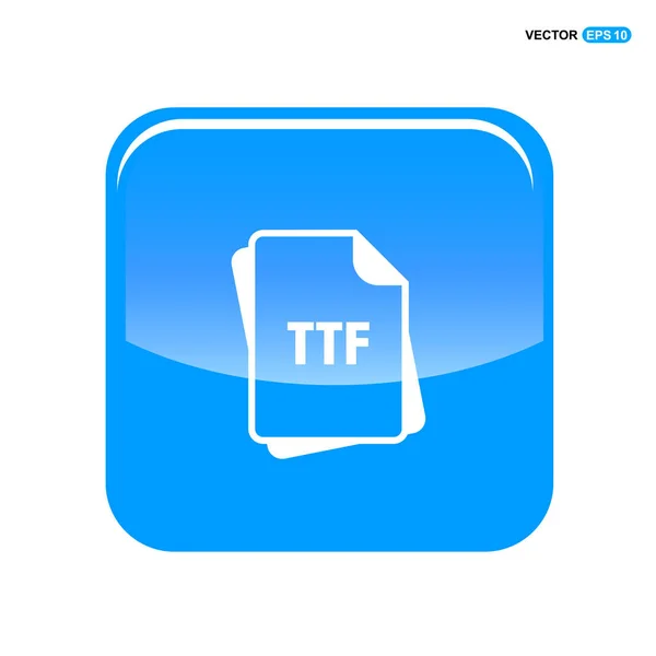 Ttf ファイル形式アイコン — ストックベクタ