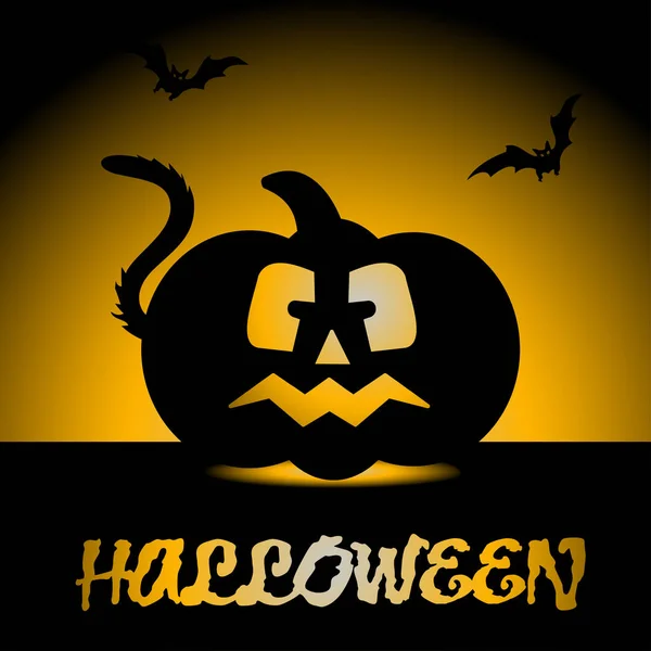 Halloween pompoen pictogram — Stockvector