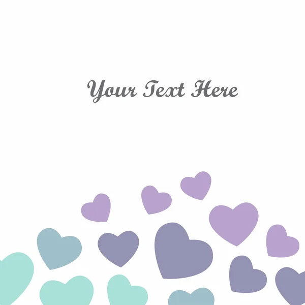Motif romantique avec des cœurs — Image vectorielle