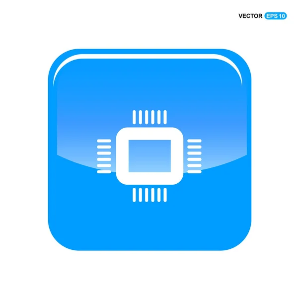 CPU-Prozessorchip-Symbol — Stockvektor