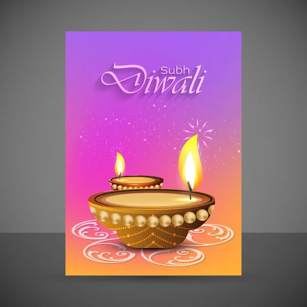 Icono de diseño del festival diwali — Archivo Imágenes Vectoriales