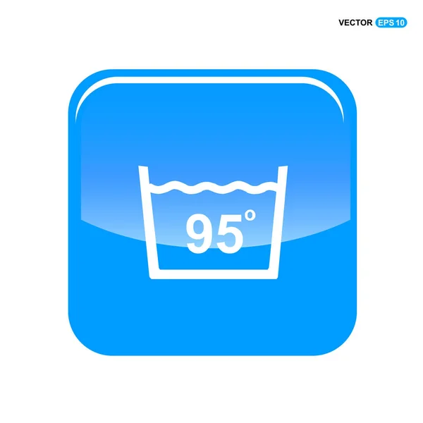 Lavado de ropa icono — Vector de stock