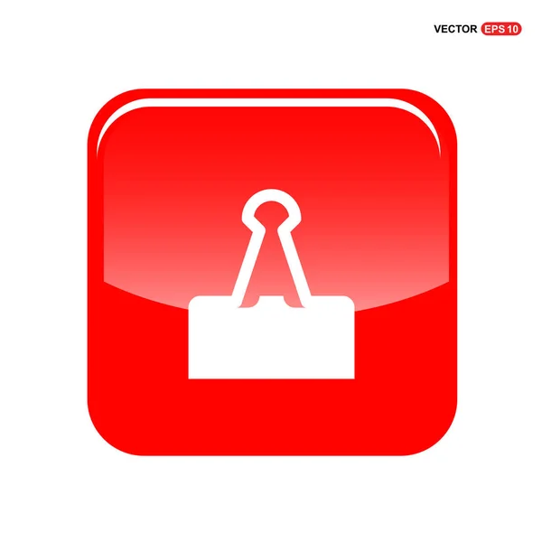 Adjuntar icono de clip de papel — Vector de stock