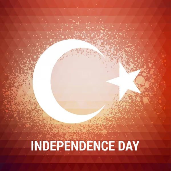 Turkiet Independence Day card — Stock vektor