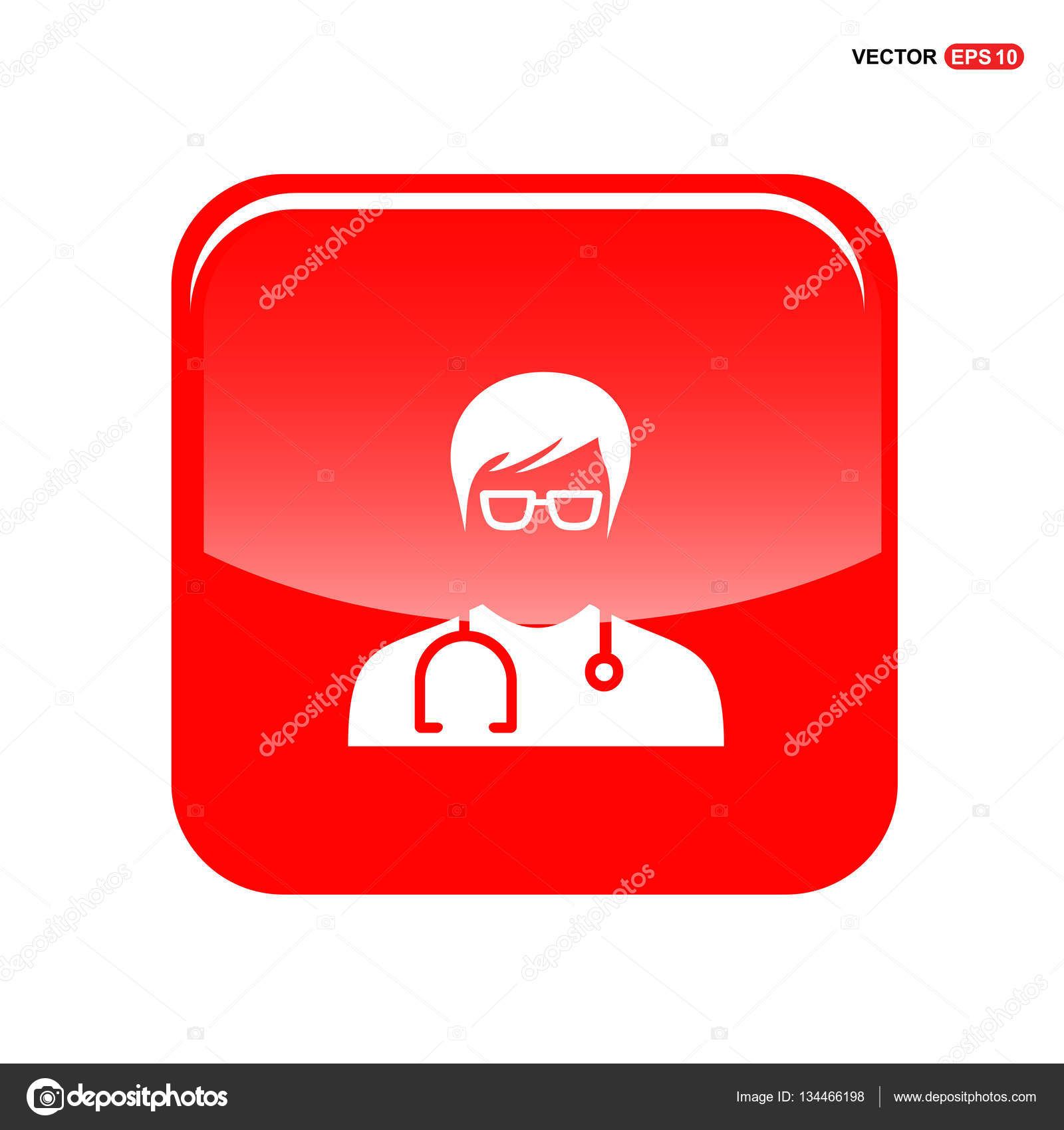 医学博士のシルエット ストックベクター C Ibrandify