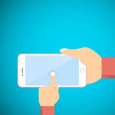 Dokunmatik ekran smartphone şekil