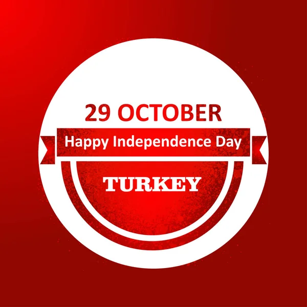 Tarjeta Día de la Independencia de Turquía — Vector de stock