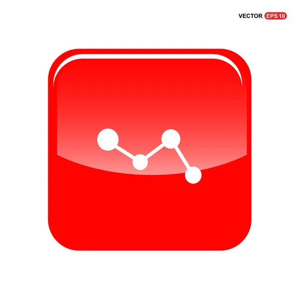 Ícone da molécula Web — Vetor de Stock