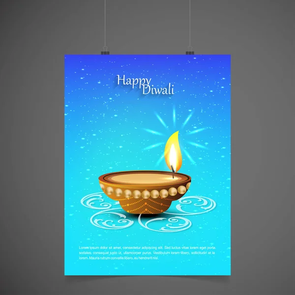 Icono de diseño del festival diwali — Archivo Imágenes Vectoriales