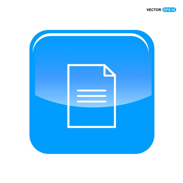 Papír dokumentum ikon — Stock Vector