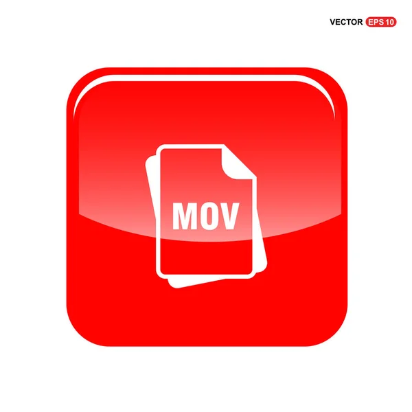 Mov-Dateiformat-Symbol — Stockvektor