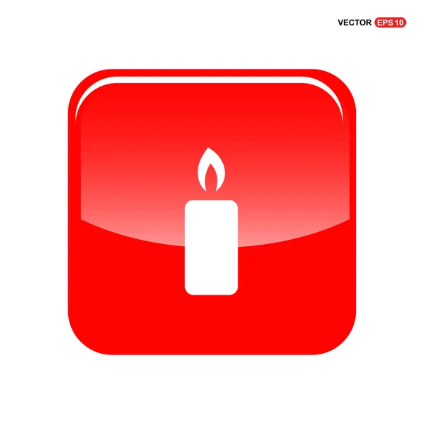 燃烧的蜡烛图标 — 图库矢量图片