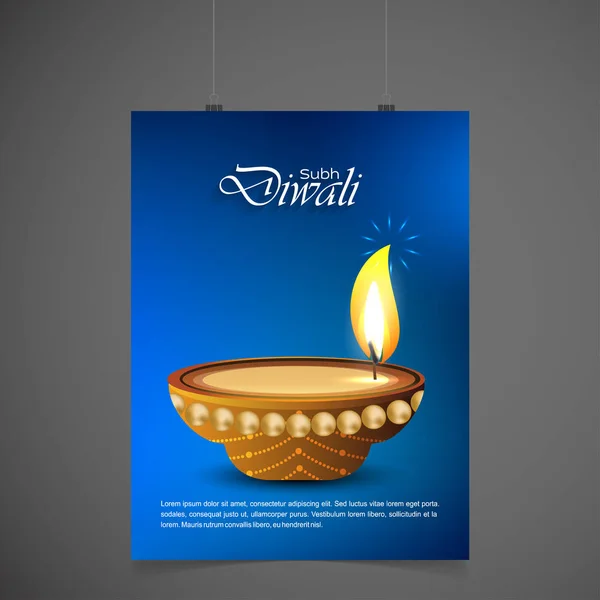 Design icon of diwali festival — Stock Vector