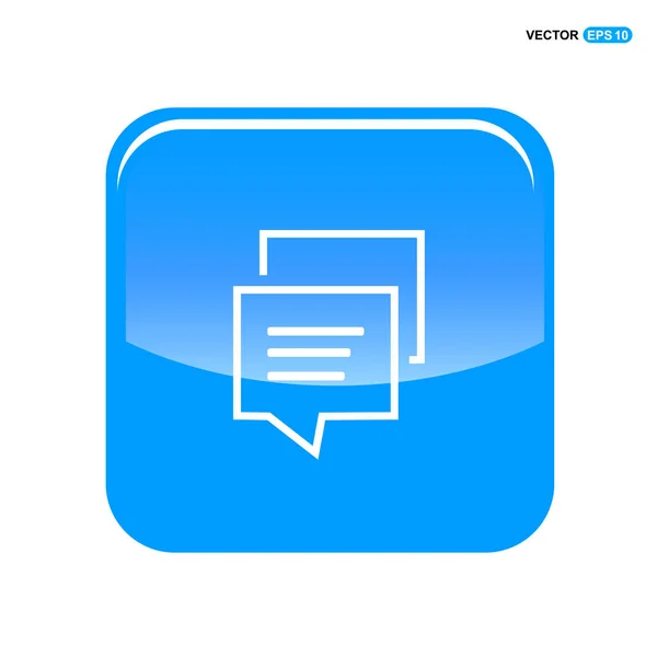 Chat beszéd buborékok ikon — Stock Vector